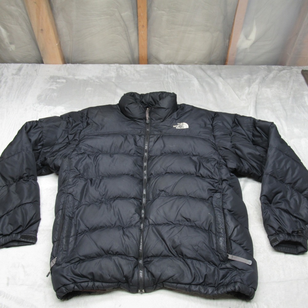 North Face Nuptse Down Jacket Men Large Blk Puff 700 Winter THICK Winter VTG 06'
